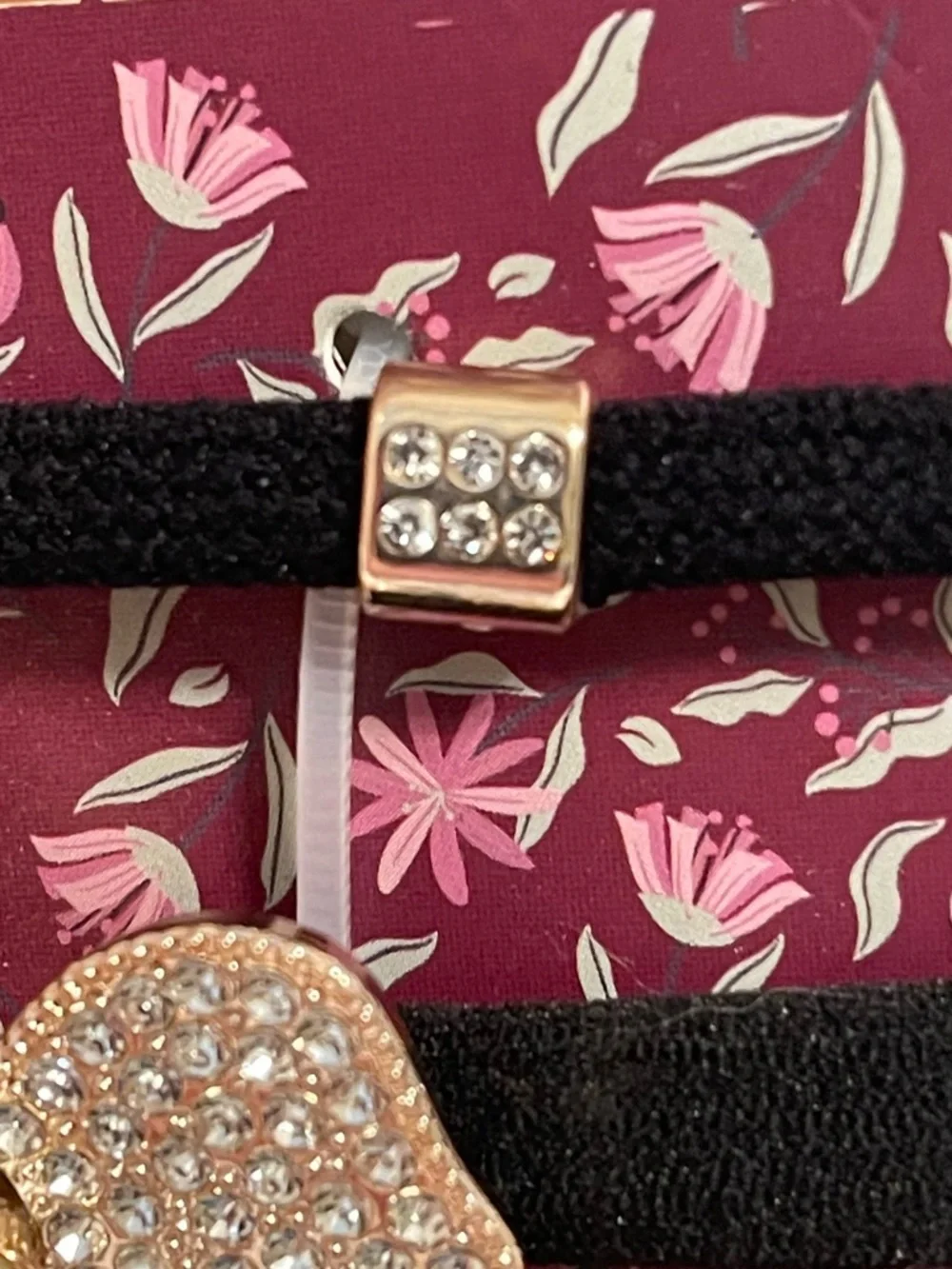 NEW nOir Faux Rhinestone, Pearl and Gold Hair Ties Set